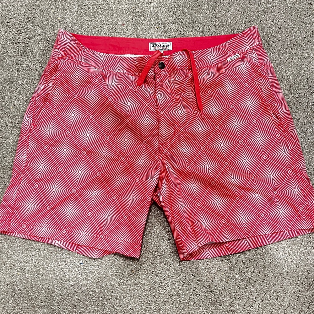 Ibiza Red Swim Shorts